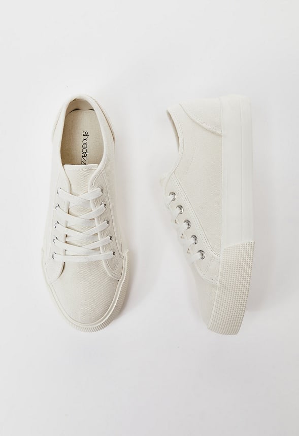 First Timer Platform Trainers Bright White