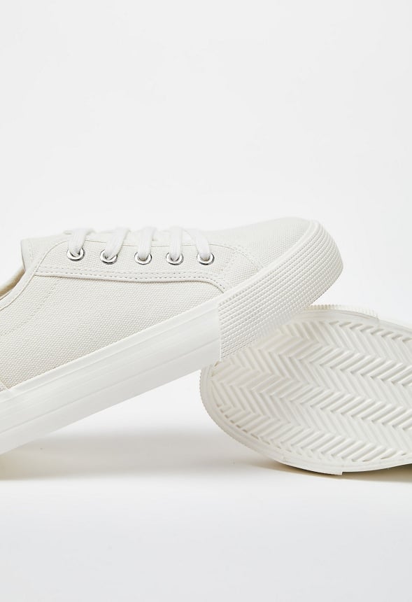 First Timer Platform Trainers Bright White