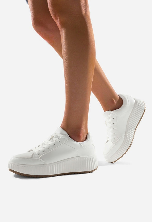 Low Platform Sneaker White
