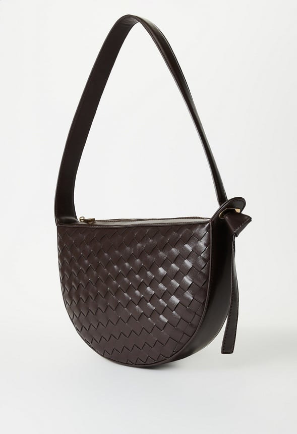 Half Moon Woven Bag Coffee