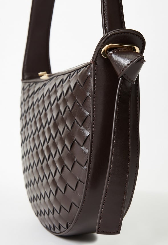 Half Moon Woven Bag Coffee