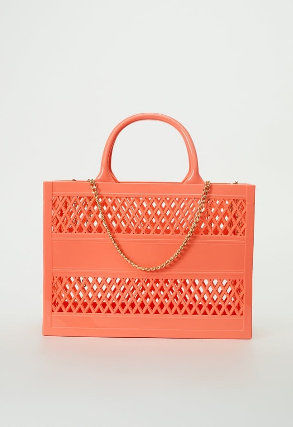 Jelly Boxy Tote Fusion Coral