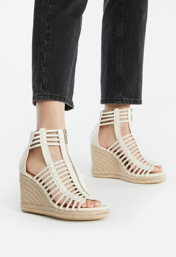 Elisa Espadrille Wedge Sandal Birch White