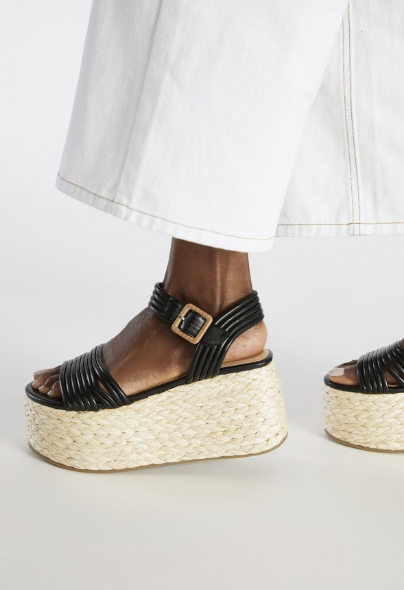 Birdie Platform Sandal Black