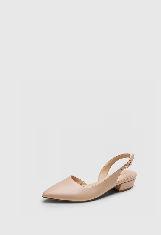 Women's Slingback Kitten Heels Pointed Toe Ankle Strap Dress Pumps